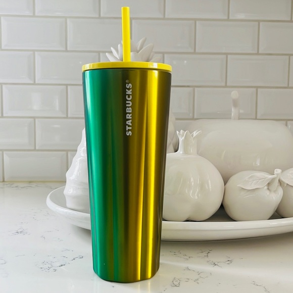 Starbucks Green Steel Holographic Tumbler - Picture 1 of 10